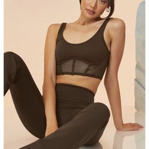 Alo Mesh Corset Bra